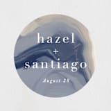 "marble majesty" - Wedding Favor Stickers in Mountain Range by Hooray Creative - Front