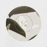 "Powder Room Florals" - Wedding Favor Stickers in Cream by Ariel Rutland - Front