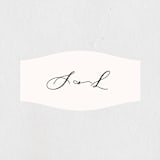 "Eternal" - Wedding Favor Stickers in Ecru by Carly Reed Walker - Front