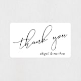 "Why Knot" - Wedding Favor Stickers in Ebony by Karen Glenn - Front
