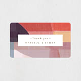 "Edgewater" - Wedding Favor Stickers in Sunset by Griffinbell Paper Co. - Front