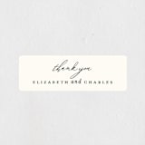 "Elysium" - Wedding Favor Stickers in Linen by Design Lotus - Front