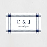 "window pane check" - Wedding Favor Stickers in Navy by Kerry Doyle - Front