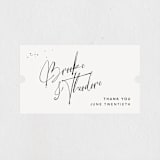 "Signature Style" - Wedding Favor Stickers in Ink by Design Lotus - Front