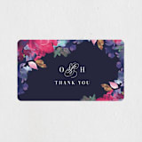 "Georgia" - Wedding Favor Stickers in Navy by Lori Wemple - Front