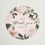 "Ivory Ring" - Wedding Favor Stickers in Blush by Susan Moyal - Front