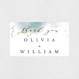 "Ethereal Dust" - Wedding Favor Stickers in Topaz by Hannah Williams - Front