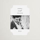 "Classically Us" - Wedding Favor Stickers in Cotton by Simona Camp - Front