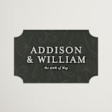 "As if a Dream" - Wedding Favor Stickers in Cloud by Pine Street Creative - Front