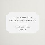 "Arguello" - Wedding Favor Stickers in Diamond by Annie Shapiro - Front