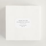 "Arguello" - Wedding Favor Stickers in Diamond by Annie Shapiro - In use