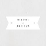 "Between the Lines" - Wedding Favor Stickers in Blazer by Fine and Dandy Paperie - Front