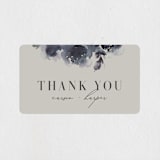 "Enchanted Blooms" - Wedding Favor Stickers in Midnight by Lori Wemple - Front