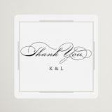 "Opulent Border" - Wedding Favor Stickers in Stone by Hooray Creative - Front