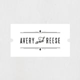 "Framed Deco Elegance" - Wedding Favor Stickers in Classic White by Kelly Schmidt - Front