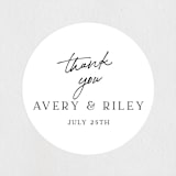 "Composure" - Wedding Favor Stickers in Tuxedo by Jackie Mangiolino - Front