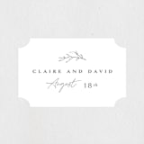 "Sketch" - Wedding Favor Stickers in Cloud by Sara Hicks Malone - Front