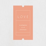 "Harmony" - Wedding Favor Stickers in Noir by Nazia Hyder - Front