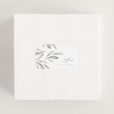 "Whispered Leaves" - Wedding Favor Stickers in Leaf by Kristie Kern - In use