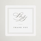 "Overlapping" - Wedding Favor Stickers in Cotton by Amy Kross - Front