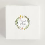 "Organic Florals" - Wedding Favor Stickers in Blush by Susan Moyal - In use