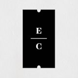 "Aligned" - Wedding Favor Stickers in Pearl by Michelle Taylor - Front