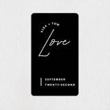 "Aesthetic" - Wedding Favor Stickers in Blush by Liz Conley - Front