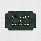 "Artsy Minimal" - Wedding Favor Stickers in Forest by Melanie Severin - Front