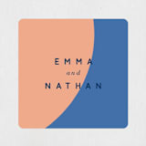 "Color Arch" - Wedding Favor Stickers in Aquatic by Baumbirdy - Front