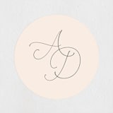 "EverAfter" - Wedding Favor Stickers in Petal by Rochelle Renee - Front