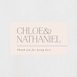 "Landscape" - Wedding Favor Stickers in Champagne by Kelly Schmidt - Front