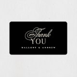 "Formal" - Wedding Favor Stickers in Onyx by Jessica Williams - Front