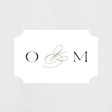 "Henley" - Wedding Favor Stickers in Quartz by Kristie Kern - Front