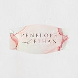 "opalescent" - Wedding Favor Stickers in Chalcedony by Erin Deegan - Front