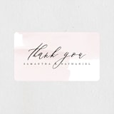 "Painterly" - Wedding Favor Stickers in Blush by Kelly Schmidt - Front