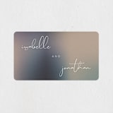 "Mystique" - Wedding Favor Stickers in Ocean by Lisa McLean - Front