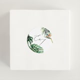 "Our Paradise" - Wedding Favor Stickers in Tropical by Elly - In use