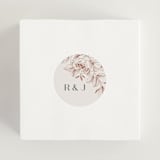 "Lovely" - Wedding Favor Stickers in Creme by Stardust Design Studio - In use