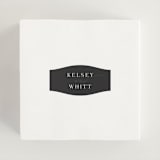 "Over Monogram" - Wedding Favor Stickers in Stormy by Jessica Williams - In use