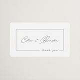"Gilded Border" - Wedding Favor Stickers in Silk by Kelly Schmidt - Front