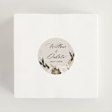 "Botanical Edge" - Wedding Favor Stickers in Latte by Susan Moyal - In use