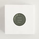 "Botanical Arches" - Wedding Favor Stickers in Moss by Kelly Schmidt - In use