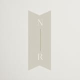 "oval" - Wedding Favor Stickers in Natural by Leah Bisch - Front