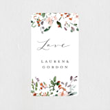 "The Field Of Love" - Wedding Favor Stickers in Evergreen by Petra Kern - Front