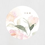 "beautiful peonies" - Wedding Favor Stickers in Spring by Phrosné Barwood - Front