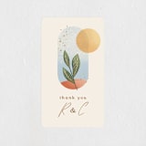 "Essence" - Wedding Favor Stickers in Ivory by Laura Bolter - Front