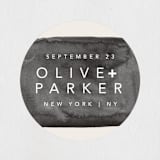 "Midtown" - Wedding Favor Stickers in Stone by Hudson meet Rose - Front