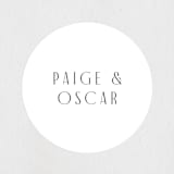 "Arcadia" - Wedding Favor Stickers in Onyx by Jennifer Wick - Front