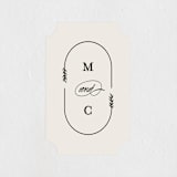 "Surround" - Wedding Favor Stickers in Ivory by Brianne Larsen - Front