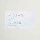 "At Sea" - Wedding Favor Stickers in Sky by Nicoletta Savod - Front